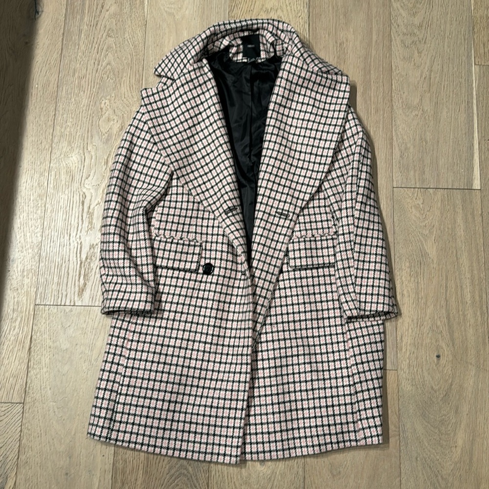 Forever 21. Pea Coat. Size Small. Women’s. Pink and Black.